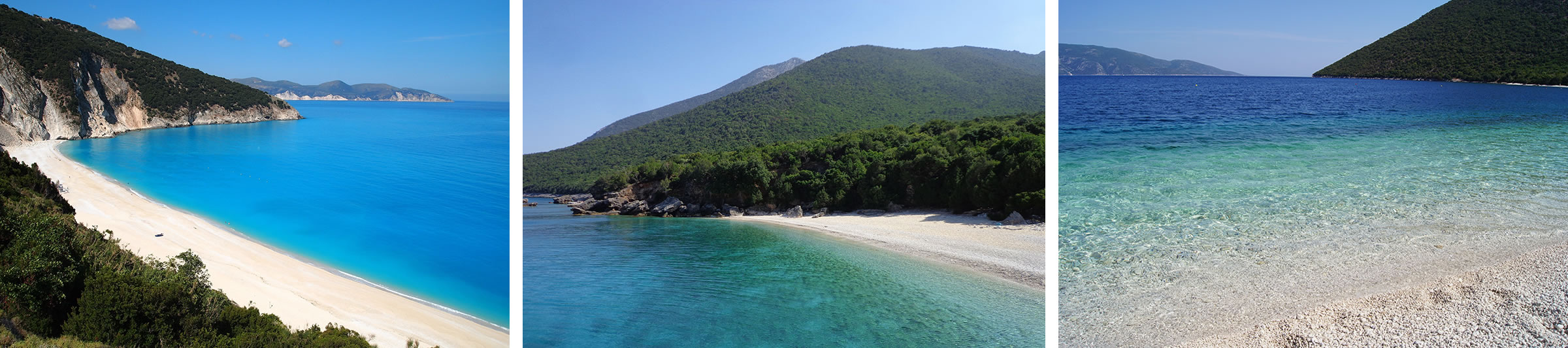 The beaches of Kefalonia